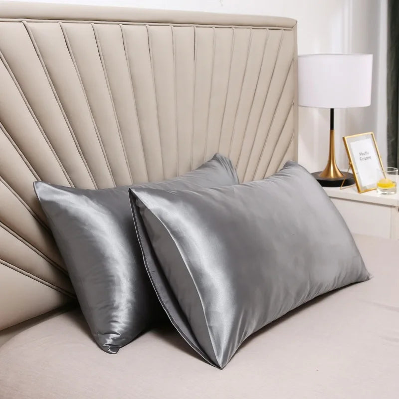100% Silk Pillowcase for Hair and Skin – Hypoallergenic, Smooth, Standard Size, Multiple Elegant Colors 2