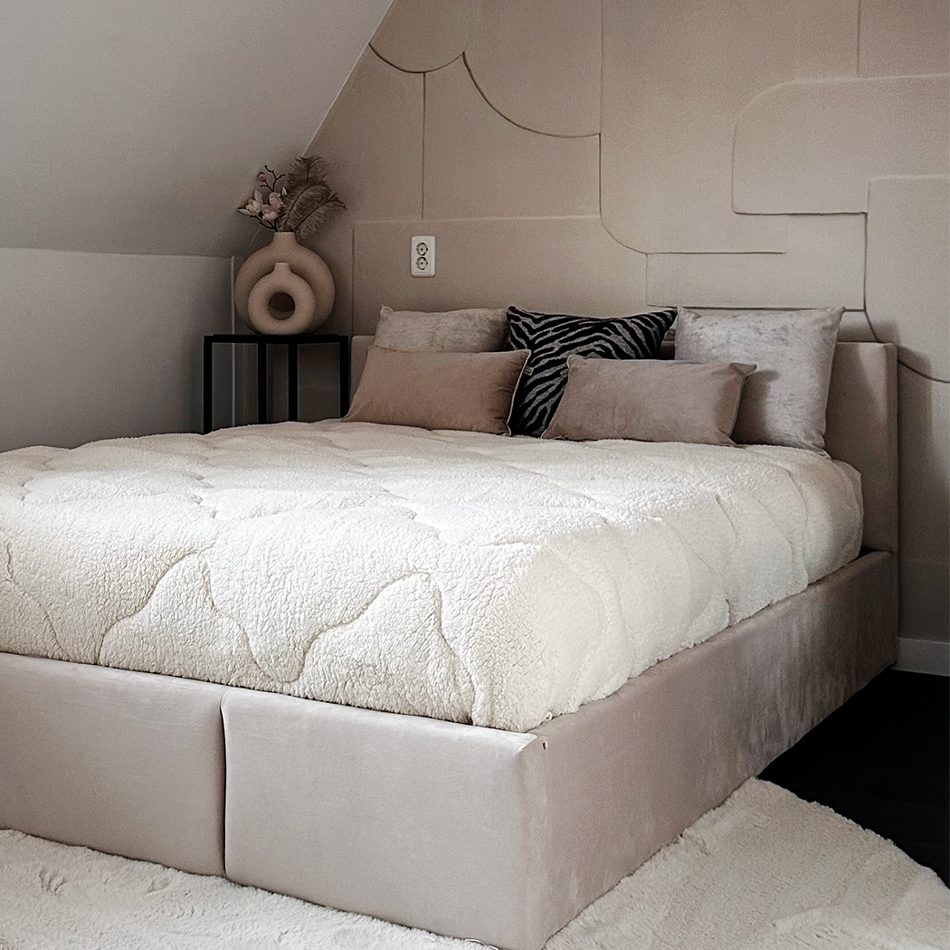 2-in-1 Teddy Duvet and Bedspread, Soft and Breathable, Available in 140x200 cm, 200x200 cm, 240x200 cm 1