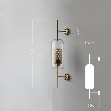 Modern Glass Ball Wall Sconce – Elegant Wall Light Fixture for Bedroom and Living Room Decor 4