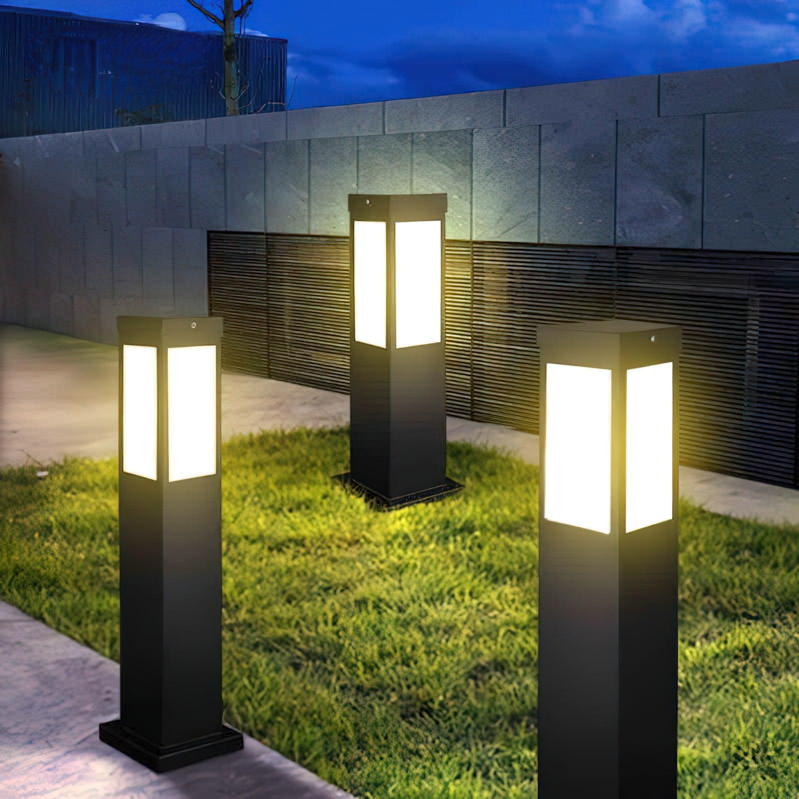Modern Outdoor Bollard Light - Weather-Resistant Aluminum Landscape Lighting for Pathways and Gardens 0