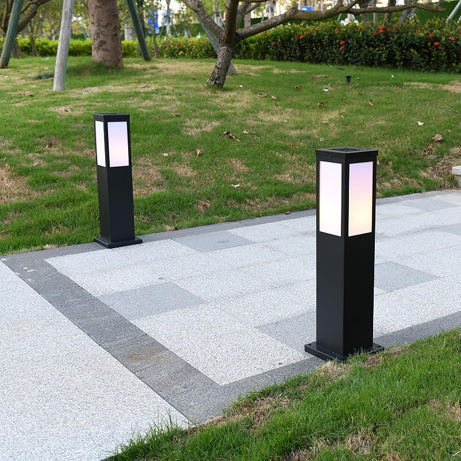 Modern Outdoor Bollard Light - Weather-Resistant Aluminum Landscape Lighting for Pathways and Gardens 5