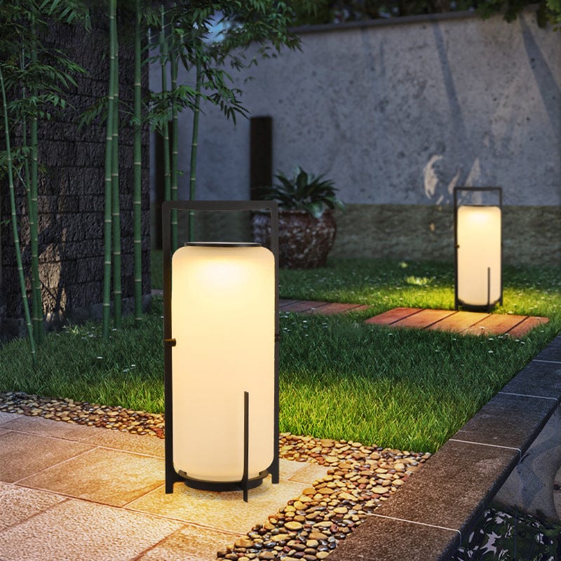 Modern Solar Powered Outdoor Lights – Stainless Steel and Glass Garden Lamp for Pathways and Patios, IP65 Weather Resistant 2