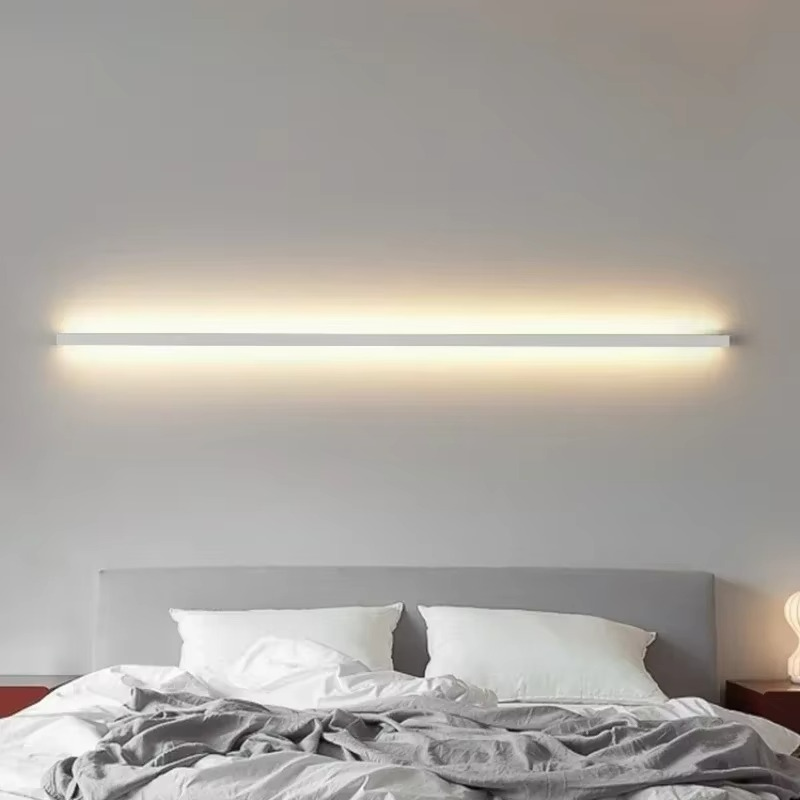 Nordic LED Wall Sconce Light in Aluminium – Minimalist Wall Lamp for Modern Spaces, Soft Ambient Glow, Easy Installation 1