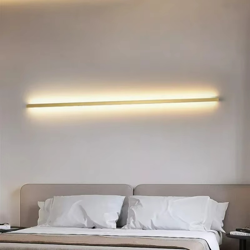 Nordic LED Wall Sconce Light in Aluminium – Minimalist Wall Lamp for Modern Spaces, Soft Ambient Glow, Easy Installation 2
