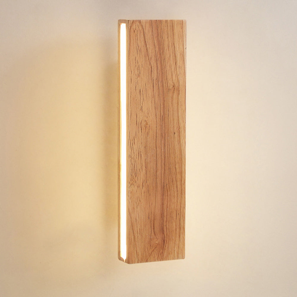 Rotatable Wood LED Wall Light – Modern Wall Sconce for Hallway and Bedroom, Energy-Efficient Illumination 12