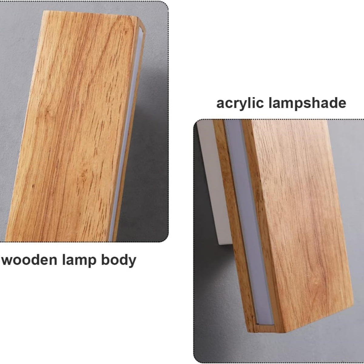Rotatable Wood LED Wall Light – Modern Wall Sconce for Hallway and Bedroom, Energy-Efficient Illumination 6