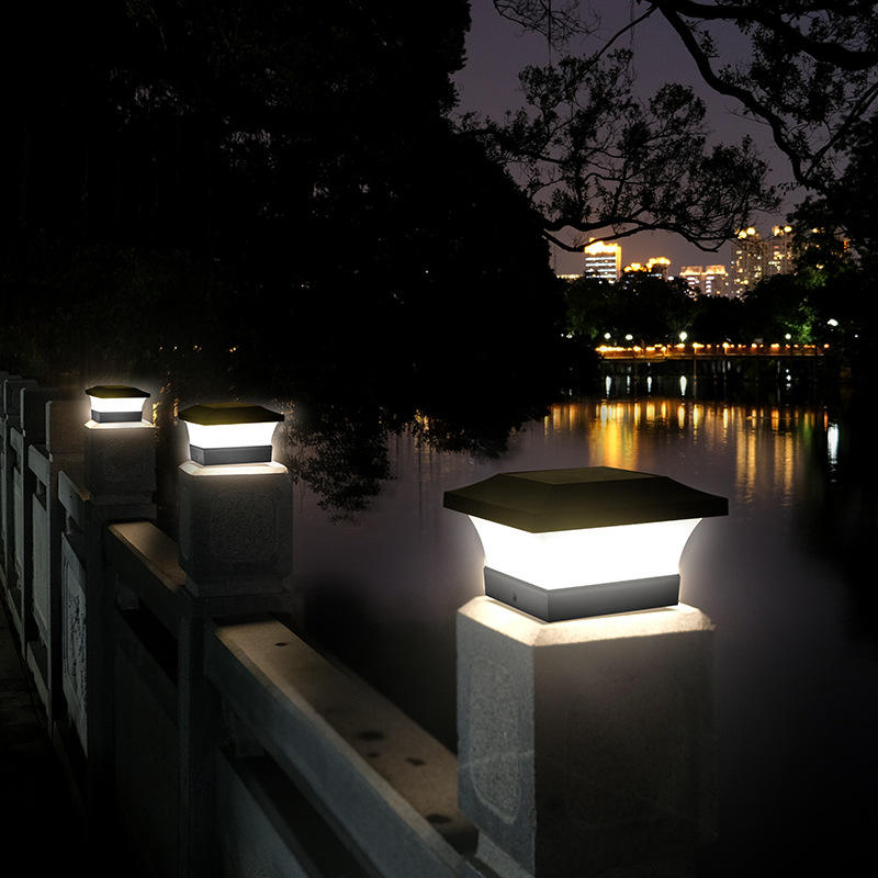 Solar-Powered Outdoor Column Light – Durable Waterproof Design for Landscape Lighting and Pathway Illumination 1