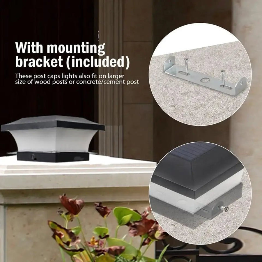 Solar-Powered Outdoor Column Light – Durable Waterproof Design for Landscape Lighting and Pathway Illumination 4