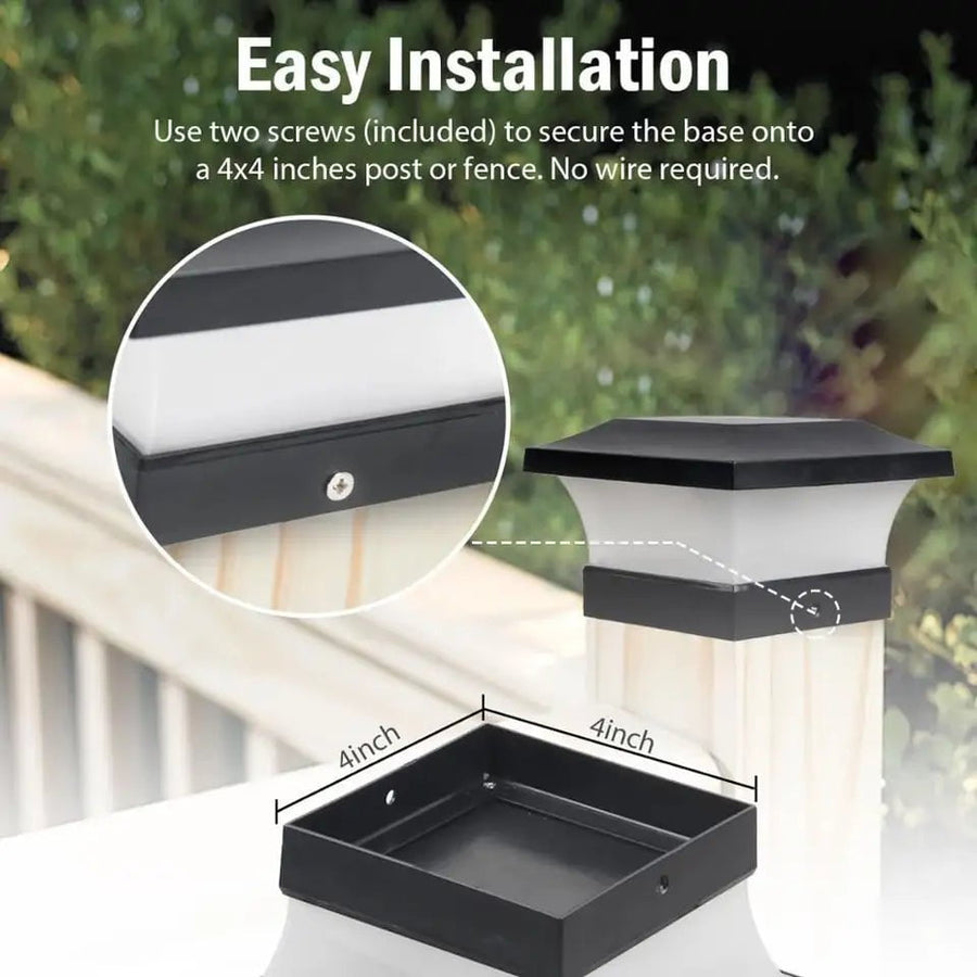 Solar-Powered Outdoor Column Light – Durable Waterproof Design for Landscape Lighting and Pathway Illumination 5
