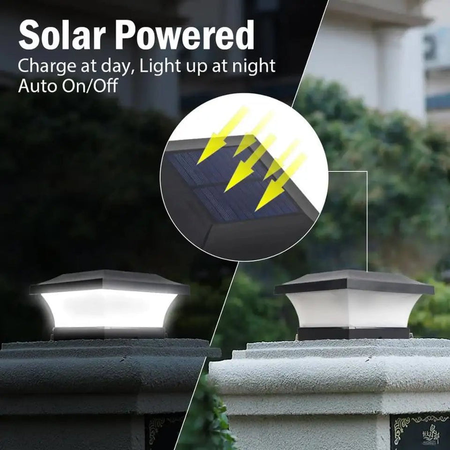 Solar-Powered Outdoor Column Light – Durable Waterproof Design for Landscape Lighting and Pathway Illumination 6