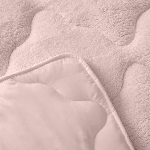 Teddy Blanket in Blush Pink - 2-in-1 Duvet and Bedspread, Soft and Breathable for All Seasons, Machine Washable, Multiple Sizes Available 3