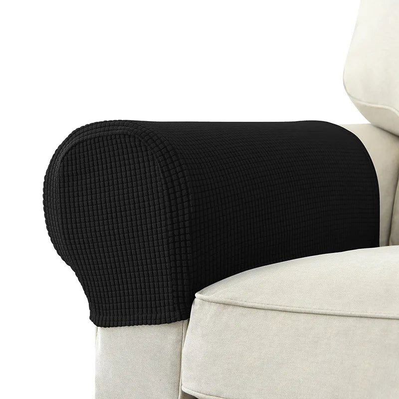 Waterproof Quilted Armrest Covers – 2-Piece Stretch Sofa Arm Protectors for Couch and Sofa, Anti-Slip, Machine Washable 0