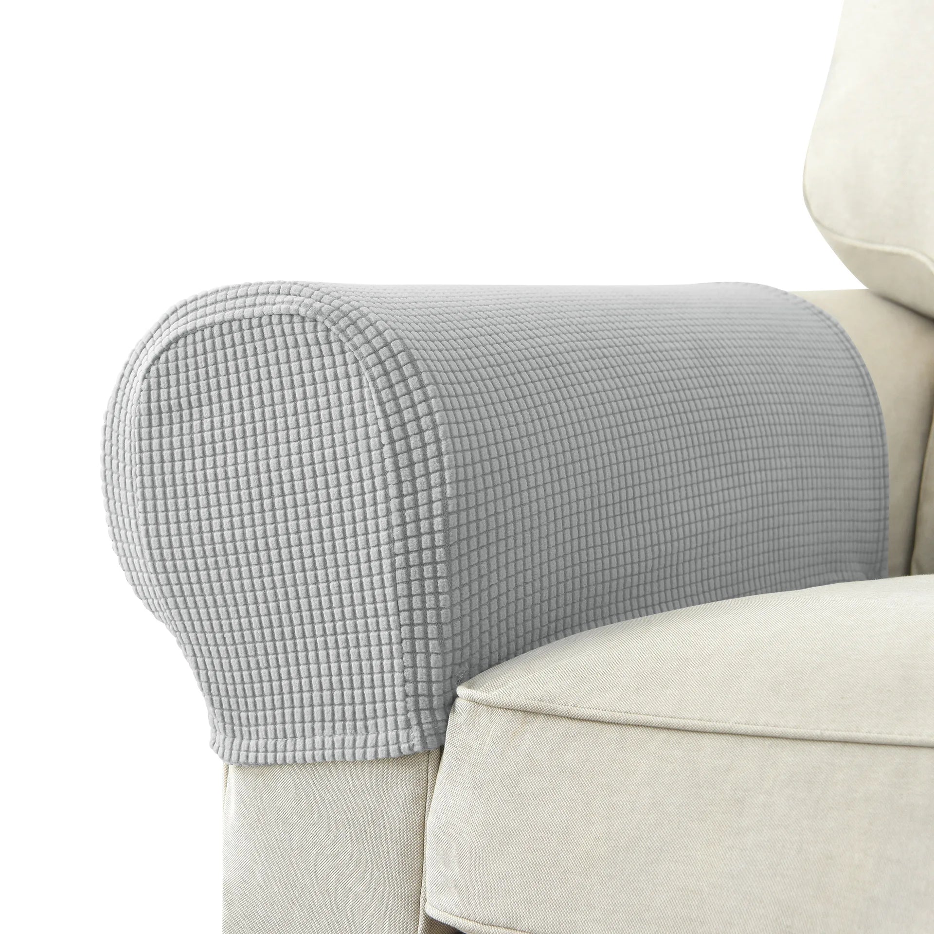 Waterproof Quilted Armrest Covers – 2-Piece Stretch Sofa Arm Protectors for Couch and Sofa, Anti-Slip, Machine Washable 11