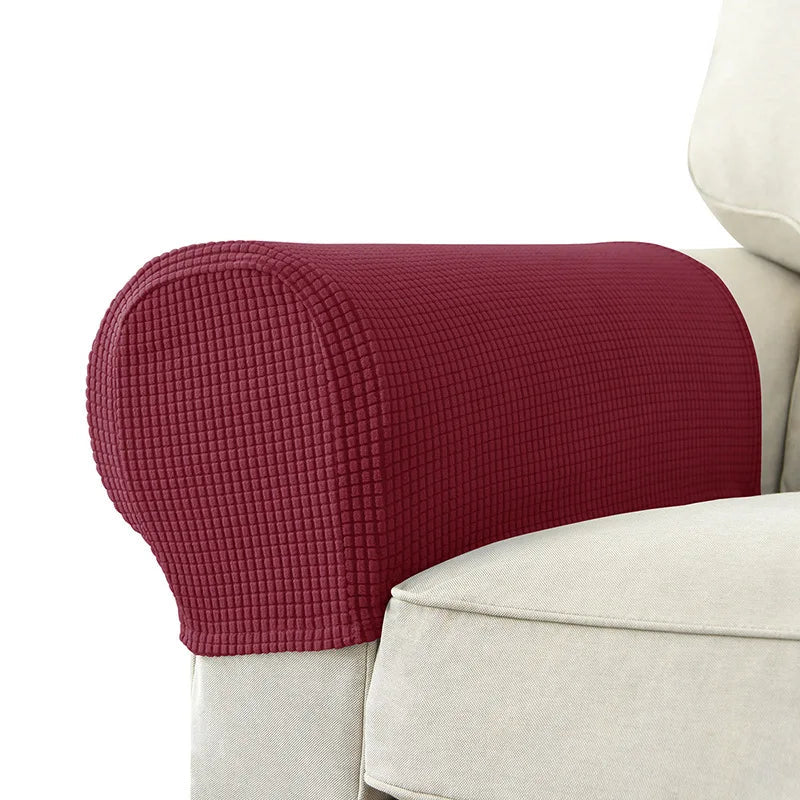 Waterproof Quilted Armrest Covers – 2-Piece Stretch Sofa Arm Protectors for Couch and Sofa, Anti-Slip, Machine Washable 12