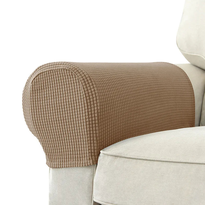 Waterproof Quilted Armrest Covers – 2-Piece Stretch Sofa Arm Protectors for Couch and Sofa, Anti-Slip, Machine Washable 8